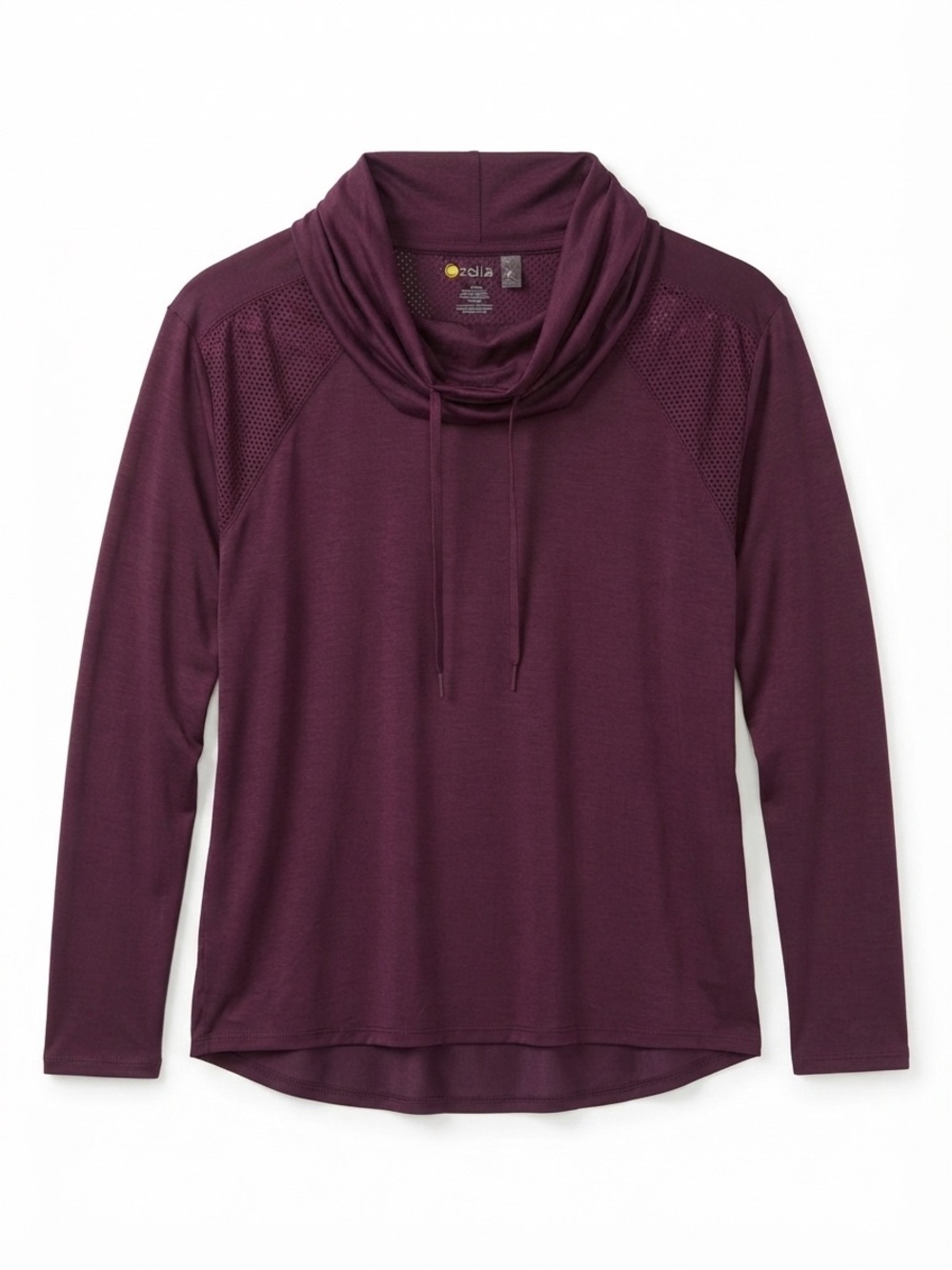 Zella Burgundy Adventure Cowl Neck Pullover All Weather Jacket